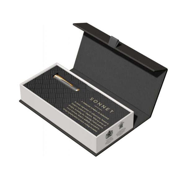Parker hemijska olovka Royal Sonnet Silver Chisel GT - Image 7