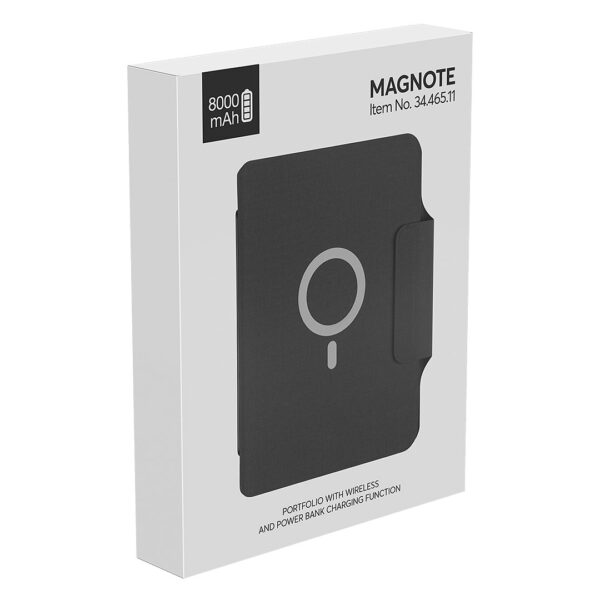 Agenda (Portfolio)  A5, sa bežičnim punjačem i pomoćnom baterijom 8000 mAh Magente - Image 5