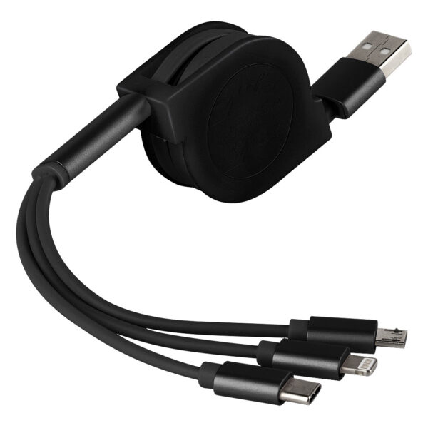 USB kabel za punjenje 3u1 Flash crni