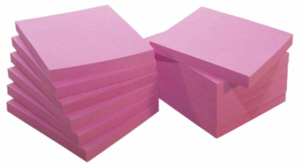 Samolepljivi blokčići 75x75mm 80L Info Notes roze - Image 3