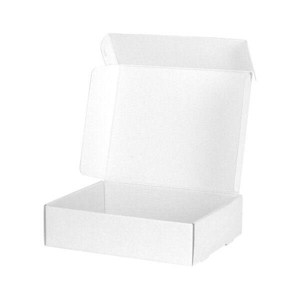 Kutija troslojna samosklopiva bela 25x20x5 cm, pakovanje 50 kom