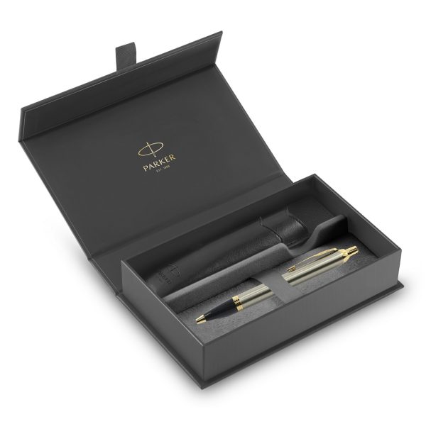 Parker poklon set Royal Im Brushed GT – hemijska + futrola
